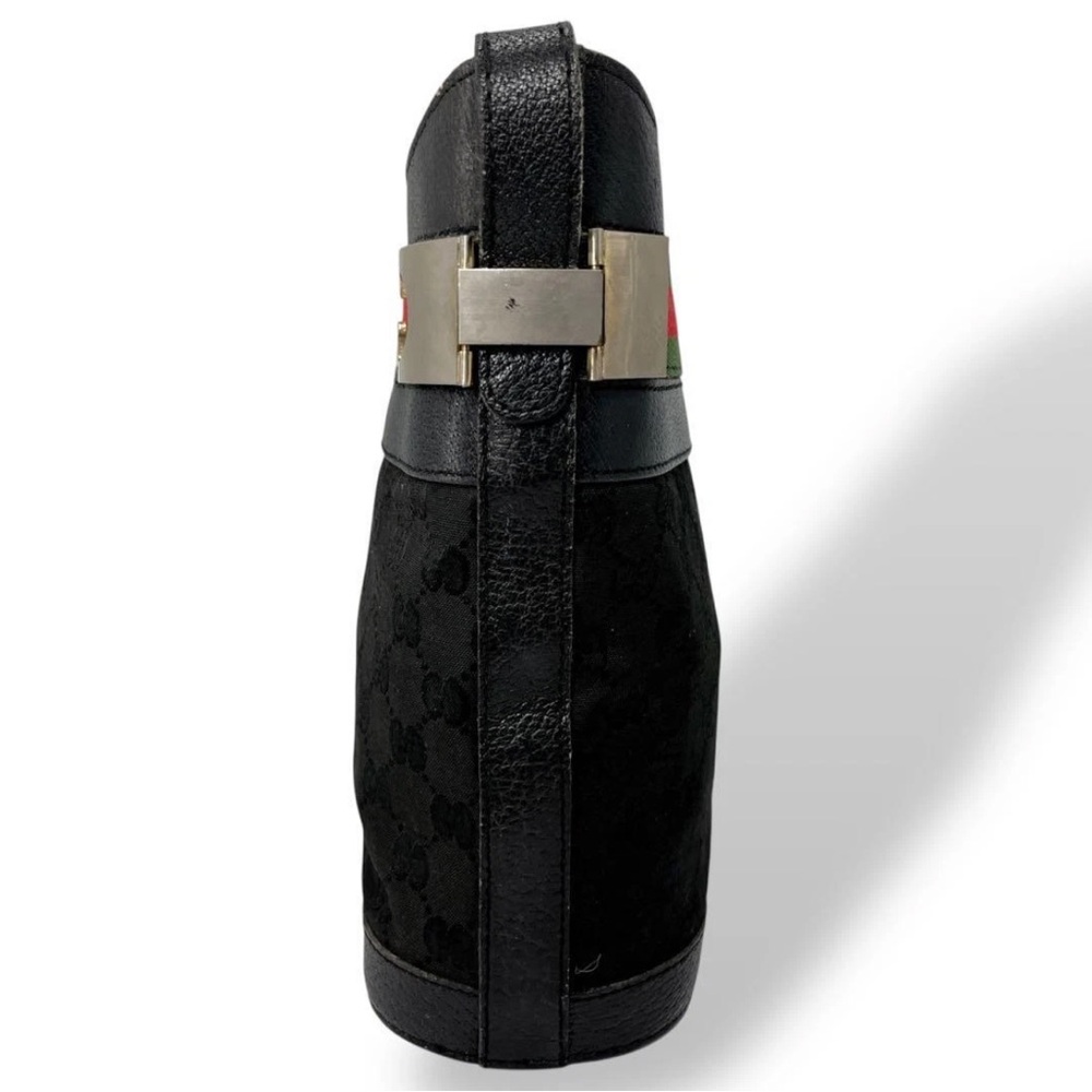 Gucci Black Shoulder Bag with Red and Green Accents - Picture 4 of 16